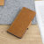 Olixar Leather-stil Samsung Galaxy A51 lommebok Stand Deskel - Brun 2