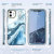 Coque iPhone 11 i-Blason Cosmo & Protection d'écran – Marbre bleu 3