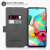 Olixar Slim Echtleder Flip Samsung Galaxy A71 Wallet Tasche - Schwarz 5