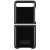 Official Samsung Galaxy Z Flip Genuine Leather Cover Case - Black 2