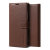 VRS Genuine Leather Stand Samsung Galaxy S20 Plus Folio Case - Brown 7
