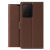 VRS Genuine Leather Stand Samsung Galaxy S20 Ultra Folio Case - Brown 6