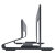 Macally Universal Vertical Laptop Stand 13"-17" - Space Grey 3
