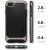 Spigen Neo Hybrid Herringbone iPhone SE 2020 Case - Gunmetal 2