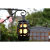 Auraglow Hanging Realistic Flame Camping Lantern - Black 4