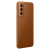 Official Samsung Brown Leather Cover Case - For Samsung Galaxy S21 3