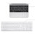 Macally QKey Extended USB Wired Keyboard For Mac & PC - White 4