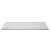 Macally QKey Extended USB Wired Keyboard For Mac & PC - White 9