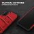 Zizo Bolt Samsung Galaxy S21 Tough Case & Screen Protector - Red 2