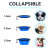 Olixar Portable Collapsible Pet Bowl With Black Carabiner  - Blue 2