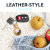 Olixar Apple AirTags Leather-Style Protective Keyring - Tan 2