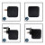 Olixar 65W GaN Super Fast Wall Charger with USB-A, 2 USB-C Ports & Interchangeable EU, UK & US Plugs 8