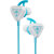 Turtle Beach Battle Bud In Ear 3.5mm Wired Gaming Headset- White /Teal 5