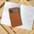 Olixar Genuine Leather Wallet Brown Case - For Google Pixel 6 6