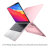 Olixar ToughGuard MacBook Air 13 Inch 2020 Metallic Shell Case - Pink 2