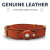Olixar Genuine Leather Apple AirTags Dog Collar - Medium - Brown 3