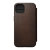 Nomad Horween Leather Modern Folio Brown Case - For iPhone 13 3