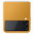 Official Samsung Galaxy Z Flip 3 Genuine Leather Cover Case - Mustard 3