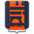 Official Samsung Galaxy Z Flip 3 Silicone Case With Strap - Navy 2