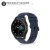 Olixar Samsung Galaxy Watch 4 Soft Silicone Strap - 20mm M/L - Navy 3