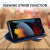 Olixar Genuine Leather Wallet Stand Navy Case - For iPhone 13 Pro 4