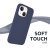 Olixar MagSafe Compatible Soft Silicone Navy Case - For iPhone 13 mini 7