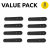 Olixar Adhesive Snap Cable Organisers - 8 Pack - Black 2