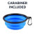 Olixar Portable Collapsible Cat Bowl With Black Carabiner  - Blue 7