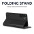 Olixar Leather-Style Wallet Stand Black Case  - For Samsung Galaxy S22 4