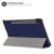 Olixar Navy Blue Leather-Style Case With S Pen Holder - For Samsung Galaxy Tab S8 Plus 3