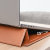 SwitchEasy EasyStand Leather Sleeve And Stand MacBook Pro 14" 2021 - Saddle Brown 3