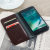 Olixar XTome Brown Leather-Style Book Case - For  iPhone SE 2022 2