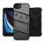 Zizo Bolt Series iPhone SE 2022 Tough Case With Belt Clip and Screen Protector - Grey and Black 7