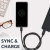 Olixar 3m Black USB-C Charging Cable - For OnePlus Nord CE 2 5G 5