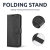 Olixar Black Leather-Style Case Wallet Stand Case - For Sony Xperia 10 IV 5