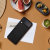 Olixar Genuine Leather Black Case - For Samsung Galaxy Z Flip4 6