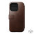 Nomad Horween Leather Modern Folio Rustic Brown Case - For iPhone 14 Pro 4