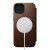 Nomad Leather Modern Folio Rustic Brown Case - For iPhone 14 2