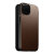 Nomad Leather Modern Folio Rustic Brown Case - For iPhone 14 4
