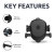 Olixar Black Circular Air Vent Car Phone Holder For Smartphones - For Chevrolet Lova 2