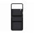 Official Samsung Black Flap Leather Cover Case With Hinge Protection - For Samsung Galaxy Z Flip4 3