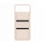 Official Samsung Peach Flap Leather Cover Case With Hinge Protection - For Samsung Galaxy Z Flip4 2