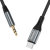 Dudao USB-C To 3.5mm Black/Grey 1m Aux Audio Cable 2