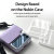 Araree Canvas Diary Purple Case With Adjustable Shoulder Strap - For Samsung Galaxy Z Flip4 4