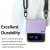 Araree Canvas Diary Purple Case With Adjustable Shoulder Strap - For Samsung Galaxy Z Flip4 7