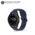 Olixar M/L Soft Silicone Midnight Blue Strap - For Samsung Galaxy Watch 5 Pro 3