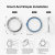 Ringke Stainless Steel Hairline Silver Bezel Protector And Styler - For Samsung Galaxy Watch 4 40mm 2