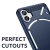 Olixar Carbon Fibre Style Blue Protective Case - For Nothing Phone 1 4
