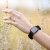 Olixar Apple Watch Onyx Black Scrunchies Band - For Apple Watch SE 44mm 5