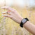 Olixar Apple Watch Onyx Black Scrunchies Band - For Apple Watch Series 8 45mm 5